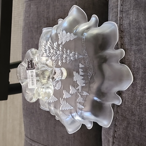 Mikasa Crystal - Christmas Bon Bon Dish, vintage - Picture 3 of 8